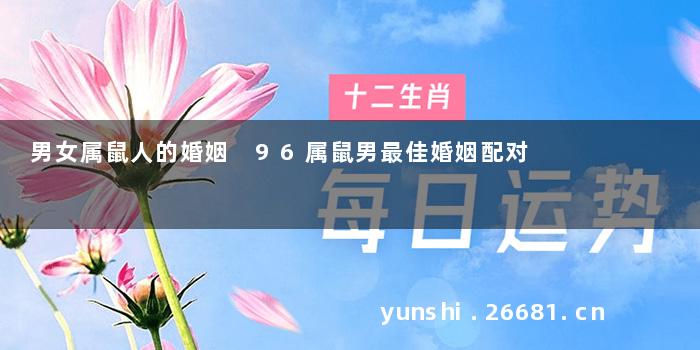 男女属鼠人的婚姻 96属鼠男最佳婚姻配对